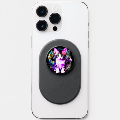 Kitty Cat Psychic Aesthetics Character PopSocket