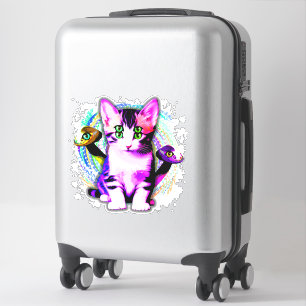Kitty Cat Psychic Aesthetics Character Sticker