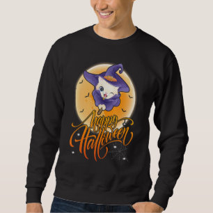 Kitty Cat Ride Witch Shotgun Vintage Kitty Cat Hal Sweatshirt