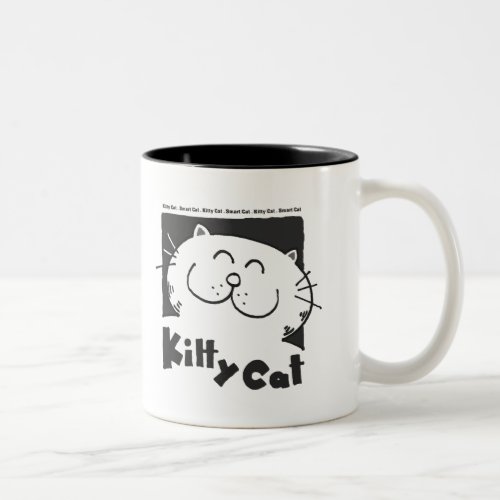 Kitty Cat _ Smart Cat Two_Tone Coffee Mug