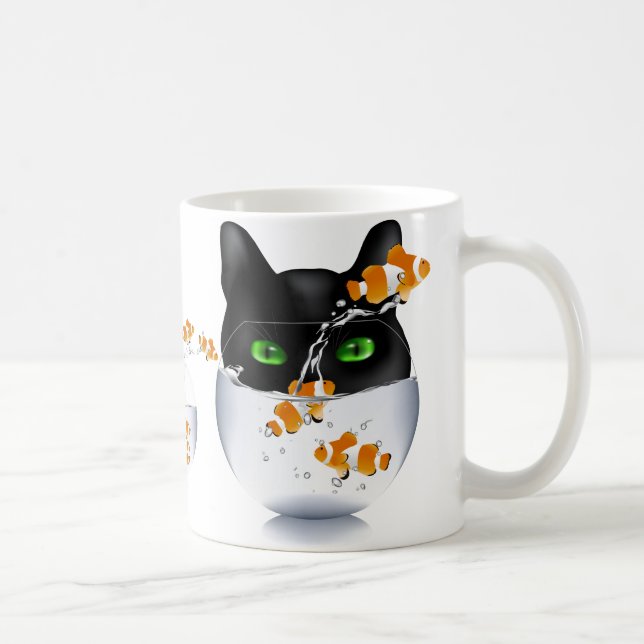 Kitty Cat Snack Attack Coffee Mug (Right)