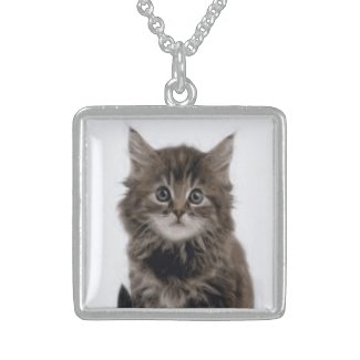 KITTY CAT STERLING SILVER NECKLACE