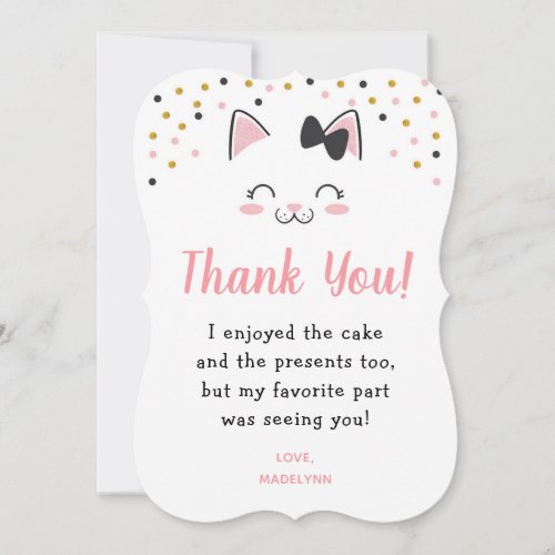 Kitty Cat Thank You Cards