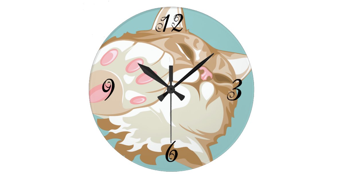 Kitty Cat Wall Clock
