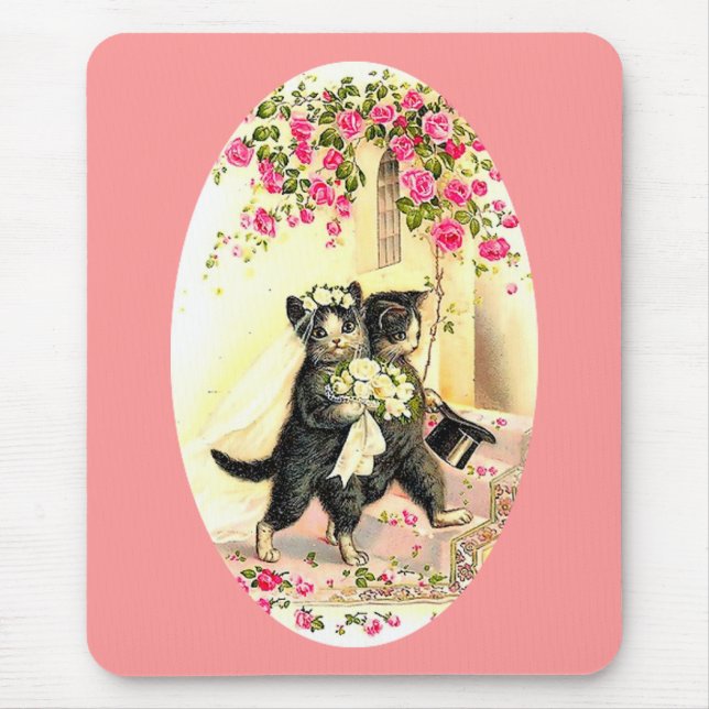 Kitty Cat Wedding Mouse Pad (Front)