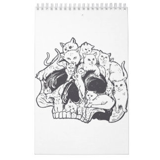 Kitty Cat With Gun-Birthday and Halloween Cat Cost Calendar