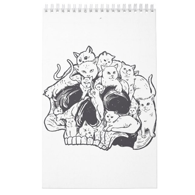 Kitty Cat With Gun-Birthday and Halloween Cat Cost Calendar (Cover)