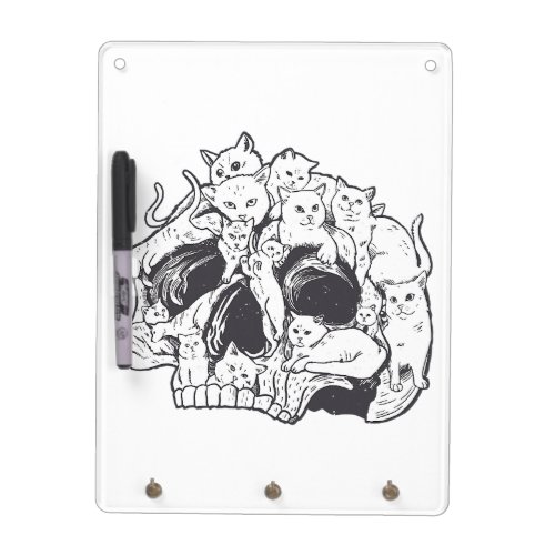 Kitty Cat With Gun_Birthday and Halloween Cat Cost Dry Erase Board