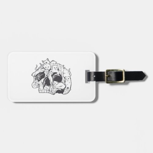 Kitty Cat With Gun_Birthday and Halloween Cat Cost Luggage Tag