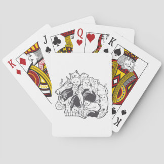 Kitty Cat With Gun-Birthday and Halloween Cat Cost Poker Cards