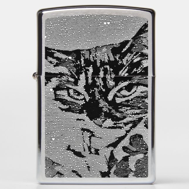 Kitty Cat Zippo Lighter (Front)