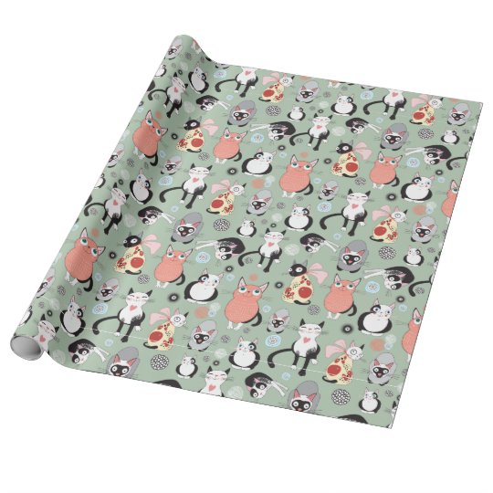 Kitty Cats Cat Lovers Wrapping Paper