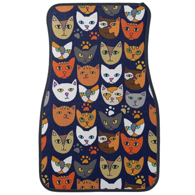 Kitty Cats Everyday Caturday Car Mat (Front)