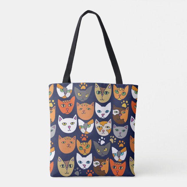 Kitty Cats Everyday Caturday Tote Bag (Back)