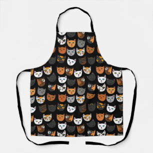 Kitty Cats everywhere pattern Apron