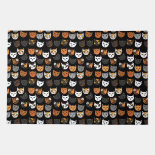 Kitty Cats everywhere pattern Doormat