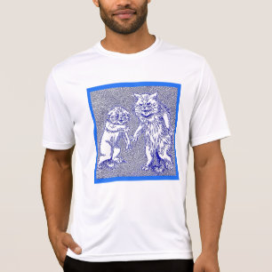 Kitty Cats in Blue by Louis Wain T-Shirt