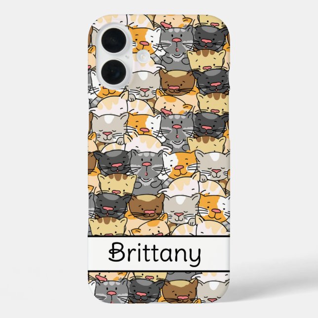 Kitty Cats Personalized Case-Mate iPhone Case (Back)