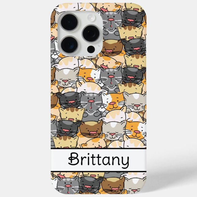 Kitty Cats Personalized Case-Mate iPhone Case (Back)