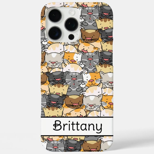 Kitty Cats Personalized Case-Mate iPhone Case (Back)