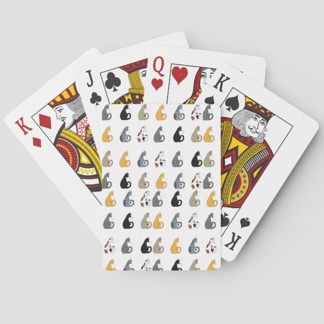 Kitty Cats Spiral notebook Poker Cards (Back)