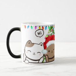 Kitty Christmas Color Morph Mug