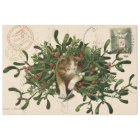 Kitty Christmas Decoupage Paper