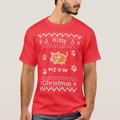 Kitty Christmas Meow Ugly Cat Sweater