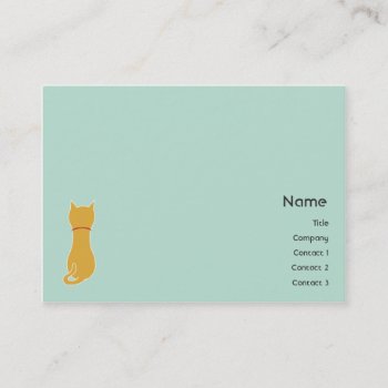 Kitty - Chubby Business Card by ZazzleProfileCards at Zazzle