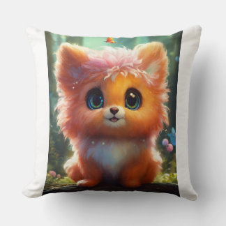 Kitty Comfort" Throw Pillow