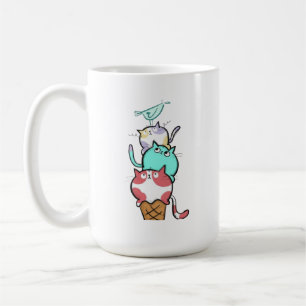 Kitty Cone Cute Cat Ice Cream Kawaii Coffee Mug