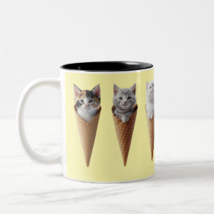 Kitty Cones Two-Tone Coffee Mug