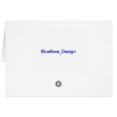 Kitty Corner Cat Pattern Note Card (Back Horizontal)