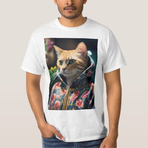 Kitty Couture Fashionable Cat Tees T_Shirt