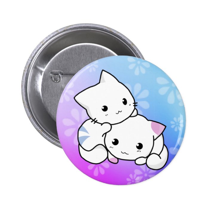 Kitty Cuddle Pinback Button