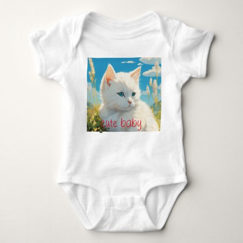 Kitty Cuteness Delight Playful Paws Baby Tee