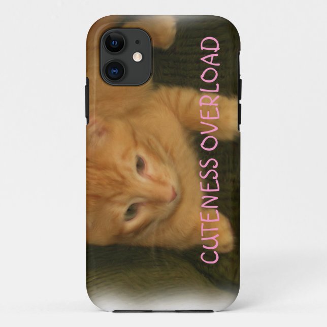 Kitty "CUTENESS OVERLOAD" iPhone 5 Case (Back)