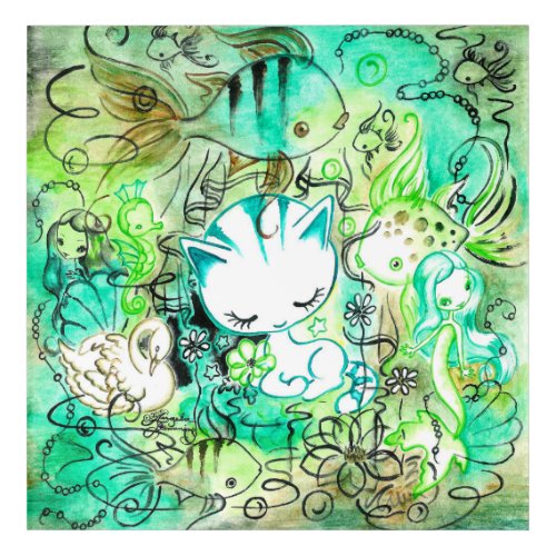 Kitty Dreamscape II Acrylic Print