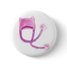 Kitty Ears Hat Button