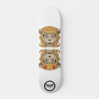 Kitty evil angel cute animals illustration skateboard