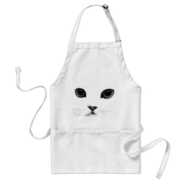 Kitty Face Adult Apron (Front)