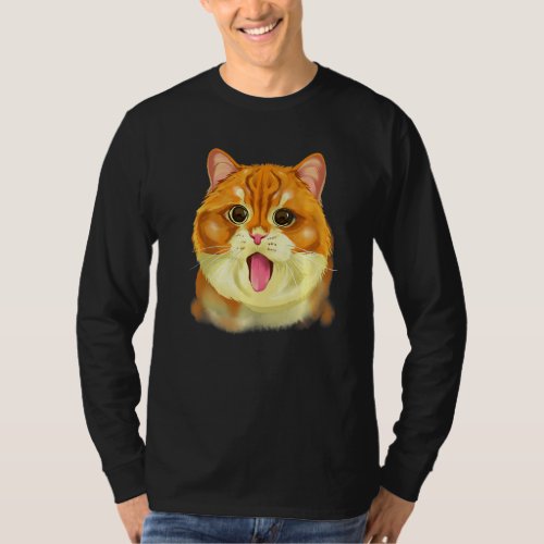 Kitty Face Happy Meowentine S Day Funny Valentine  T_Shirt