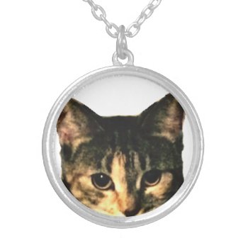 Kitty Face Necklace by Mikeybillz at Zazzle