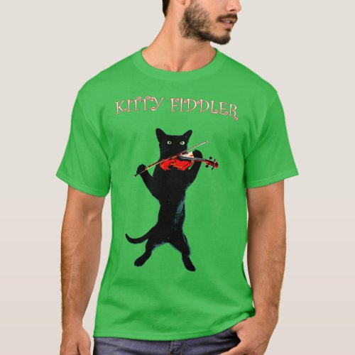 Kitty Fiddler T_Shirt