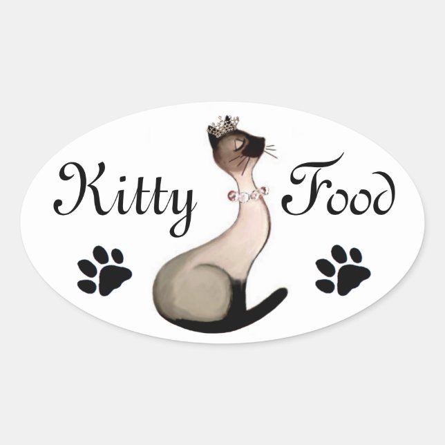 Kitty Food Label Stickers (Front)