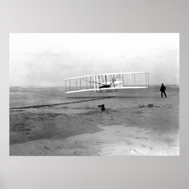 Kitty Hawk, NC Wright Brothers First In Flight Poster (Front)