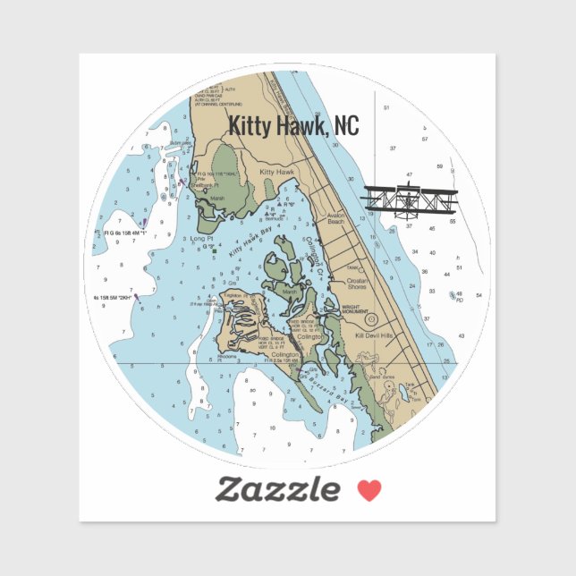 Kitty Hawk North Carolina Sticker (Sheet)