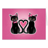 Kitty heart - charcoal ver-card (Front Horizontal)