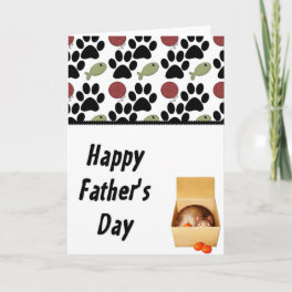 Kitty in a Box - Funny Happy Father's Day Card