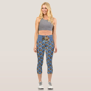 KITTY IN DEEP THOUGHT High Waisted Capris